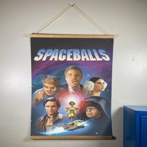 Spaceballs Canvas Wooden Gold Hanger Sz 24"x17.5"